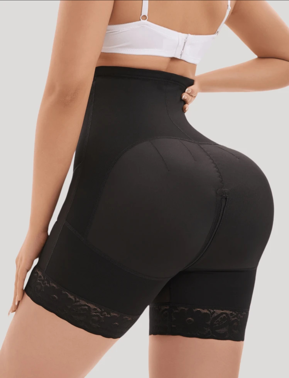 Cinched non padded /hook/zipper underwear