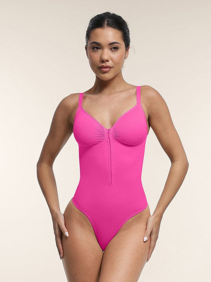 Akua thong bodysuite with zip