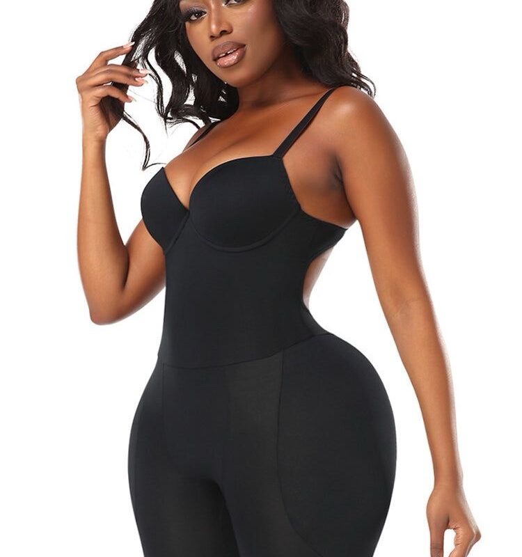Cello hips padded full bodysuite with bra cup